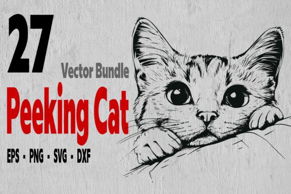 27 Peeking Cute Cat Bundle
