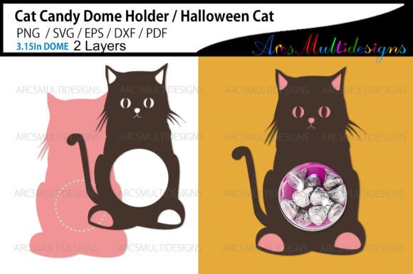 Cat Candy Dome Holder