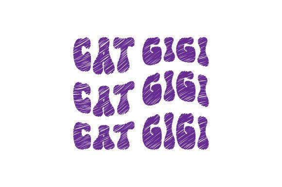 Cat Gigi SVG: Trendy Quotes for Embroidery