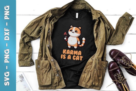 Cat Lover SVG Karma is a Cat