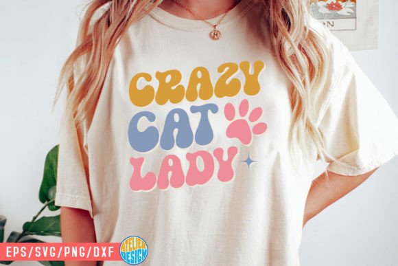 Crazy Cat Lady SVG Retro Shirt