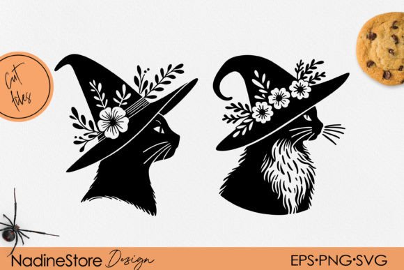 Halloween Cat Silhouette, SVG Files