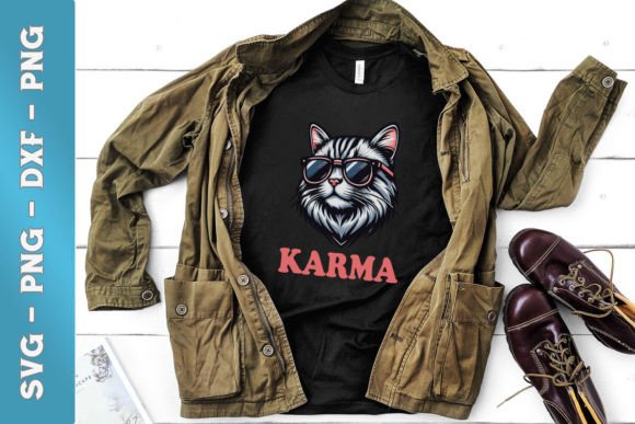 Karma Cat Cool Cat Glasses SVG