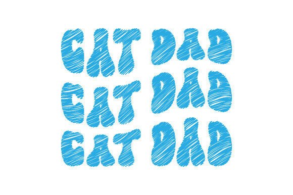 Retro Cat Dad SVG, Trendy Quotes PNG