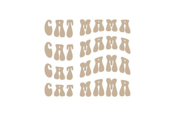 Retro Cat Mama SVG PNG